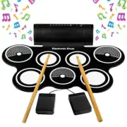 Pyle Electronic Drum Kit - Compact Drumming Machine (Mac & PC Compatible)