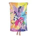 MY LITTLE PONY 中性超細纖維毛巾浴袍浴巾時尚印花沙灘巾 130*80CM(52*32IN)