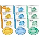 Pears Glycerin Soap Variety 12-Pack – Transparent Amber Blue & Green Bars for...
