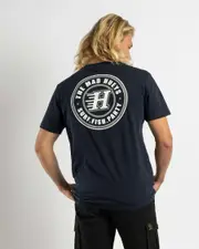 [The Mad Hueys] The Mad Hueys Men's H Series T-Shirt in Navy Size Large L Navy