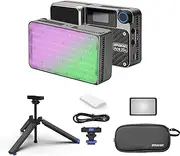 Amaran Ace 25c Kit Camera Video Light with Carrying Case,Mini Tripod,25w CCT 2300K-10000K RGB Pocket Light Support APP Control,Rechargeable PD Charging for TikTok, Creator, Photographer(Silver)