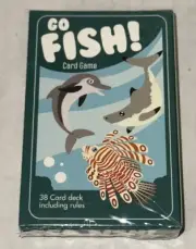 Ocean Animals Go Fish Card Game 37 Card Deck with Rules Instructions SEALED NOS