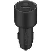 Xiaomi Mi 67W Dual-Port Fast Charging Car Charger - Dual Port Max 67W output, USB-C & USB-A Ports, Multiple protections, Streamlined Black Matte Finished, LED Indicator [BHR6814GL]