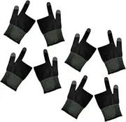 Abaodam 4 Pairs Touchscreen Gaming Gloves Breathable Finger Sleeves Mobile Gaming Gloves for Cycling Billiards