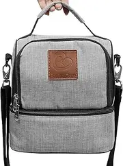 Eonian Care Pumping On-The-Go Companion Cooler Bag, Black/Grey (EC-701)