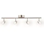 AFX EVAF0618L30D1 Eva 4 Light 31"W LED Fixed Rail Linear Ceiling - Chrome