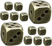 DRESSOOS 12pcs Vintage Sided Dice for Board Games Poker and Home Decor Unique for Gaming Enthusiasts and Collectors