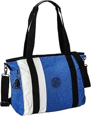 [Kipling] Women's Aerial Blue Bl Tote Bag, Aerial Blue Bl, Free Size