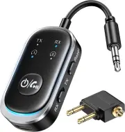 Bluetooth 5.3 Transmitter and Receiver 2 in 1 Airplane Bluetooth Adapter for