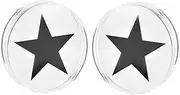 [GOMODBODY] Acrylic Epoxy Double Flare Flesh Tunnel Gauge Earring Ear Piercing available size 8g (3mm) to 1" (50mm)(1 Pair), 11/16 = 18mm, Acrylic, no gemstone