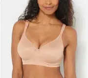 Breezies Smoothing Seamfree Contour Underwire Bra,Warm Sand 40DDD A463842