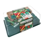 Mr Fothergill''s Vegetable Garden Starter Kit Garden Seed Starting Pots + Trays