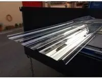 在飛比找Yahoo!奇摩拍賣優惠-FRP五槽角浪板 ( 2.0mm 透明 ）抗UV、透光/遮雨