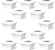 Solar Fence Post Lights, 4x4 Cap for Vinyl Fence, Deck Outdoor Warm White/Cool