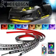 Car RGB LED Strip Bar Underglow Body Kit Neon Light APP Remote for Kia Optima