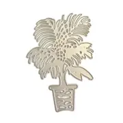 Metal Cutting Dies Potted Leaf Scrapbooking Stencil Die Cuts Card Embossing DIY