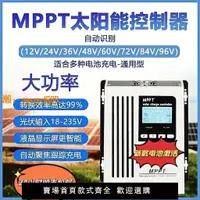 在飛比找樂天市場購物網優惠-【可開發票】MPPT太陽能控制器通用型房車全自動太陽能充電器