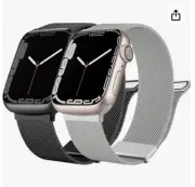 Metal Mesh Watch Band Strap for Apple 1 2 3 4 5 6 7 8 SE Stainless Steel Silver