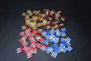100 PCS 25 EA ATL 5 7.5 10 15 AMP FUSE DUAL CIRCUIT COOPER BUSSMAN MICRO 3 LEG