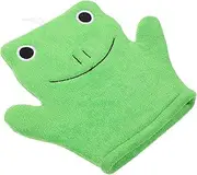 FOMIYES Bathing Mittens Frog Shape Bath Gloves Shower Back Scrubber Loofah Pads Face Body Wash Massage Spa Mitt Exfoliating Tool for Men Women Spa Adult and Kids