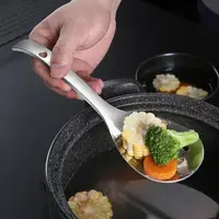 在飛比找樂天市場購物網優惠-304不銹鋼飯勺 家用加厚盛飯勺食堂打飯勺大號湯勺廚具