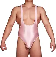 [ARSAVDCG] Men's Leotard Underwear, One-Piece G-String Bodysuit Sexy Backless Sleeveless Thong Stretch Jumpsuit