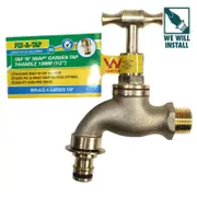 FIX-A-TAP 13mm Brass Lead-Free Garden Tap N Snap