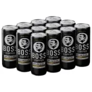 NEW Suntory Boss Coffee Drink Long Black 237mL 12 Cans Bulk Pack Carton