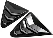 Compatible with Subaru Crosstrek 2024 Car Rear Window Scoop Louver Shutter Cover Side Vent Blinds Trim Sticker ABS Exterior Accessories(Black)
