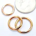 14k Solid Gold Seamless Ring Hoop Conch Helix Daith Piercing / Gold Body Jewelry