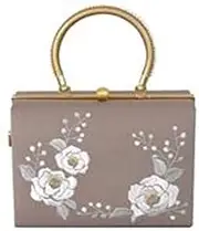 [アンドウ] Ando GKT-21 Mountain Tea Flower Embroidery Bag