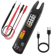 Smart Digital Multimeter Tester Open Jaw DC AC Amp Clamp Meter, Rechargeable wit