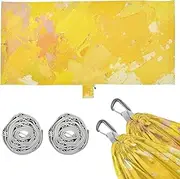 Abstract Art Splash Ink Yellow Hammocks for Camping with Portabl Carry Bag Tree Hammock for Patio Backyard Lounge Base