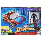 Marvel Spider-Man Spider-Mobile 15cm-Scale Vehicle and Miles Morales Action Figure