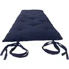 Japanese Floor Rolling Mattress, Cotton Bed, Shiki Futon 3 x 27 x 80 Navy