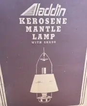 UNUSED Vintage Aladdin Ceiling Kerosene Mantle Light Lamp In Box