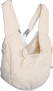 VILLFUL Dog Carrier Backpack for Small Pets Ventilated Chest Sling Bag for Hiking Travel Durable Comfortable Design Portable Pet Carrier for Dogs and Cats Beige