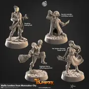 Berüchtigte Übeltäter Miniature Set Villain Figurine for Ttrpg's Like D & D 5e