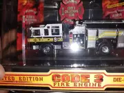 code 3 Chiefs Edition #9 Pierce Dash Top Mount Pumper Fire Engine no sleeve