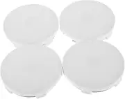 4pcs Car Hub Cap Auto Hubcaps Hub Caps for Cars Vehicle Rim Center Covers Wheel Hubcap Cover Alloy White
