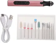 HAPINARY Portable Nail Art Polishing Tool Set Nail Trimmer Electric Manicure Machine for Home or Professional Use