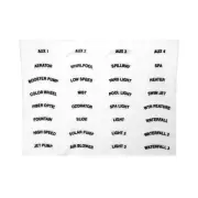 Jandy Zodiac 5400+ Decal Set for Spa Side Switch