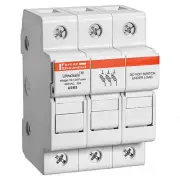 Mersen USM UltraSafe Recommended Midget Fuse Block Holder, 3 Ampere 3 Pole (1EA)