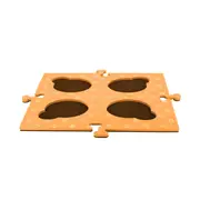 Tech4Pets Orange Talking Button Mat 2-Pack: Ultimate Floor Protection & Button Organization