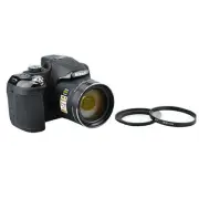 A&R Photo Filter KIT For Nikon Coolpix P600 P610 B700 + Adapter Ring HOOD cap
