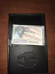 Fire Department Firefighter Perfect Fit Badge Wallet Style 105 Cut 129