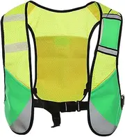 High Visibility Vests Car, Ultralight Running Backpack, Running Vest Men and Women, Safety Vest Reflective Safety Vest with Reflective Strips with Zip and Pockets