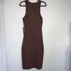 House of Harlow 1960 x Revolve Small Tara Chevron Midi Dress Stretch Tank NWT