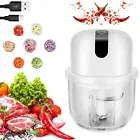 350ML Mini Electric Garlic Chopper Vegetable Food Slicer Grinder Blender Crusher