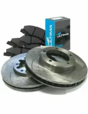 Front 275mm Slotted BRAKE ROTORS & PADS for HILUX TGN16 KUN16 Workmate 2009 on (for: Toyota)
